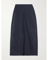 TOTEME - Jupe Longue En Soie Mélangée Parachute - Lyst