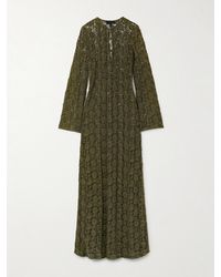 Nili Lotan - Della Crocheted Cotton Maxi Dress - Lyst