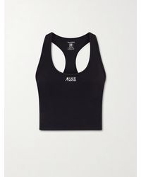 Sporty & Rich - Runner Sports Tech-Jersey Cropped Tank Top - Lyst