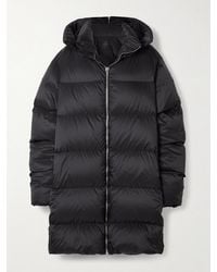 Rick Owens - Moncler Cyclopic Oversized Hooded Appliquéd Quilted Shell Down Jacket - Lyst