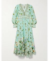 CAMILLA - Maxikleid Floral Freefall Aus Seide - Lyst