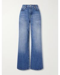 FRAME - The Off Duty Loose Low-Rise Wide-Leg Jeans - Lyst