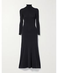 The Row - Canelle Stretch-Knit Turtleneck Midi Dress - Lyst