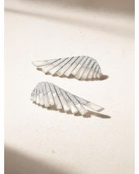 Garrard - Wings Rising 18-Karat, Mother-Of-Pearl And Diamond Earrings - Lyst