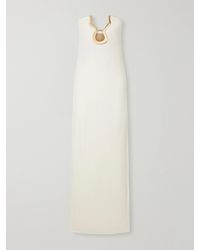 Cult Gaia - Abril Strapless Embellished Stretch-Crepe Maxi Dress - Lyst