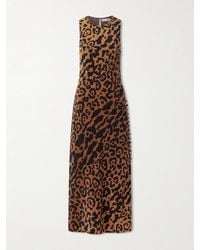 Alix Of Bohemia - Adelaide Leopard-Print Silk Crepe De Chine Midi Dress - Lyst