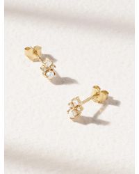 Mateo - The Little Things 14-Karat, Diamond And Pearl Earrings - Lyst