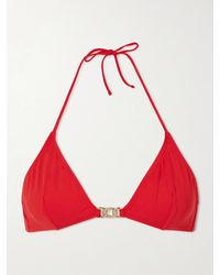 Nili Lotan - Embellished Triangle Bikini Top - Lyst
