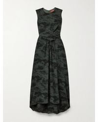 Altuzarra - Penny Wrap-Effect Printed Silk Crepe De Chine Maxi Dress - Lyst
