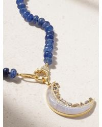 Sorellina - Monroe Crescent Kette Mit Mehreren Steinen Und Details Aus 18 Karat - Lyst