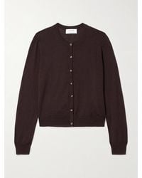 La Ligne - Cardigan En Soie, Laine Et Cachemire Mélangés Ben - Lyst