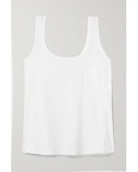 Skin + Net Sustain Ciara Organic Pima Cotton-jersey Tank - White