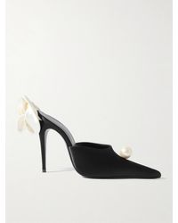 Magda Butrym - Mules Aus Satin Mit Verzierungen - Lyst