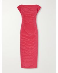 BERNADETTE - Atticus Bow-Detailed Crepe Midi Dress - Lyst