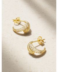 Jennifer Meyer - Double Dome Mini Creolen Aus 18 Karat Mit Diamanten - Lyst
