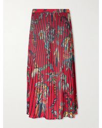 Etro - Floral And Paisley-Print Knitted Midi Skirt - Lyst