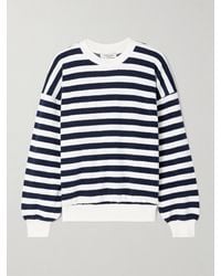 Suzie Kondi - Sifno Sweatshirt Aus Gestreiftem Frottee Aus Einer Baumwollmischung - Lyst