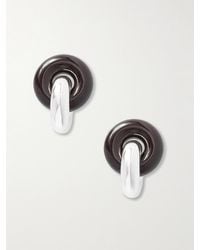 Uncommon Matters - Boucles D'Oreilles En Argent Et En Bois Laqué Cumulus - Lyst