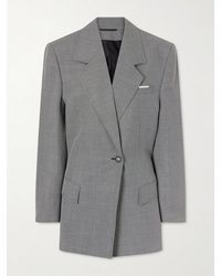 The Attico - Wool And Cotton-Blend Blazer - Lyst