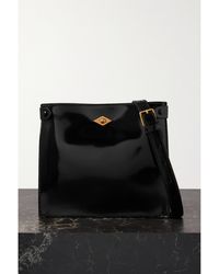 Metier - Stowaway Glossed-Leather Shoulder Bag - Lyst
