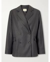 Loulou de Saison - Donau Double-Breasted Wool Blazer - Lyst