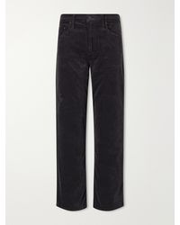 Mother - The Newbie Ankle Cotton-Blend Corduroy Mid-Waist Straight-Leg Pants - Lyst