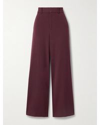 STAUD - Prince Twill Wide-Leg Pants - Lyst