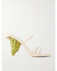 Cult Gaia - Grape Leather Sandals - Lyst