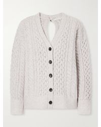 Maria McManus - Cable-Knit Wool And Cashmere-Blend Cardigan - Lyst