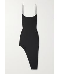 Alix NYC Hirst Asymmetric Cutout Stretch-jersey Dress - Black