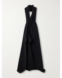 Maticevski - Allude Halterneck Draped Crepe Gown - Lyst