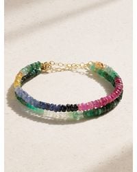 JIA JIA - Set Of Two 14-Karat, Sapphire And Emerald Bracelets - Lyst