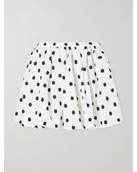 Patou - Bloomer Polka-Dot Poplin Mini Skirt - Lyst