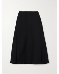 Marni - Pleated Cotton Midi Skirt - Lyst