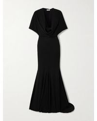 Magda Butrym - Hooded Draped Stretch-Silk Gown - Lyst
