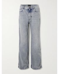 Balenciaga - Distressed Low-Rise Flared Jeans - Lyst