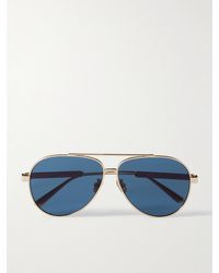 Dior - Diorcannage A1U Aviator-Style-Tone Sunglasses - Lyst