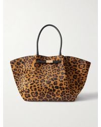 DeMellier London - New York Large Leopard-Print Suede Tote - Lyst