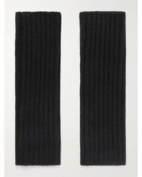 Yves Salomon - Ribbed Cashmere Fingerless Mittens - Lyst