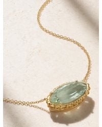 Ileana Makri - Collier En Or 18 Carats (750/1000) Aigue-Marine Et Saphirs - Lyst