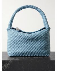 Bottega Veneta - Veneta Pearl-Embellished Intrecciato Leather Shoulder Bag - Lyst