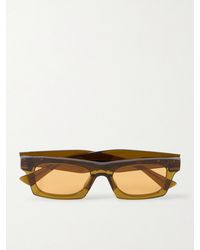 Bottega Veneta - Ribbon Square-Frame Acetate Sunglasses - Lyst