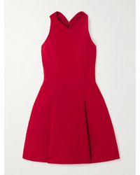 Versace - Mini-Robe En Laine Mélangée À Godets - Lyst