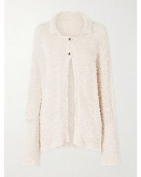 KHAITE - Jannae Cotton-Blend Bouclé Cardigan - Lyst