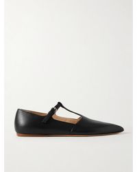 Gabriela Hearst - Lola Ballerina Leather Mary Jane Point-Toe Flats - Lyst