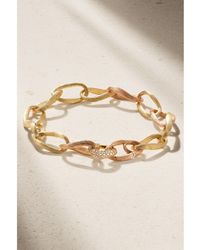 Ole Lynggaard Copenhagen - Bracelet En Or Jaune Et Rose 18 Carats (750/1000) Et Diamants Love Medium - Lyst