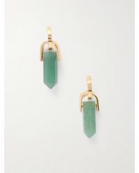 La DoubleJ - Pillar-Plated Aventurine Earrings - Lyst