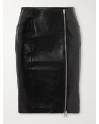 Tom Ford - Paneled Leather Mini Skirt - Lyst