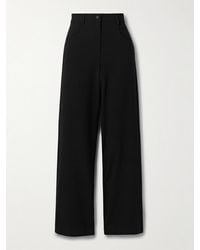 Matteau - Wool-Blend Crepe Straight-Leg Pants - Lyst