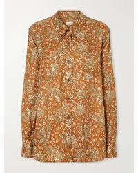 Dries Van Noten - Floral-Jacquard Printed Satin Shirt - Lyst